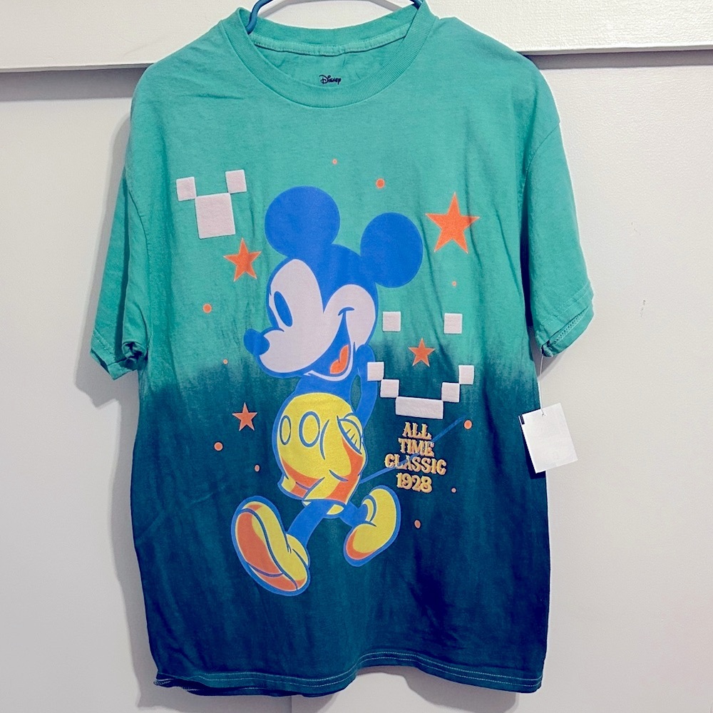 Disney Teal Mickey Mouse Men’s tshirt